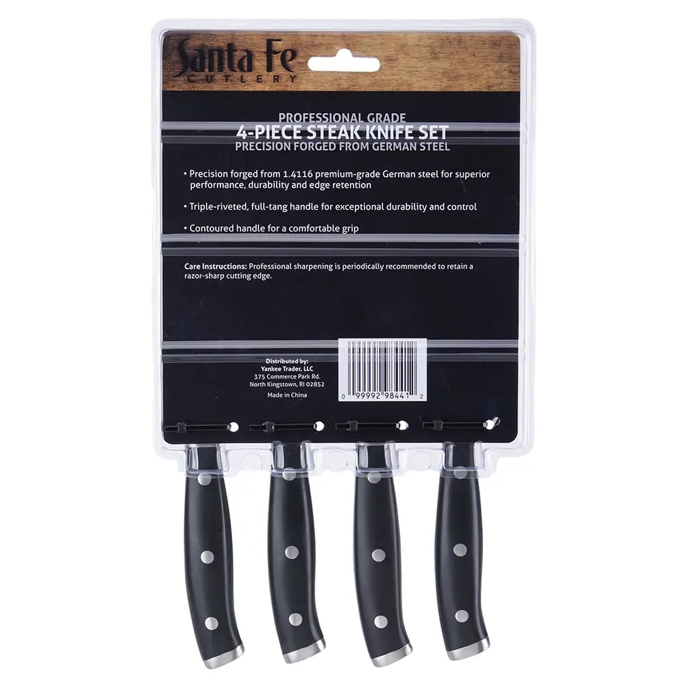 Santa Fe Professional Grade Steak Knife Set, 4 Piece