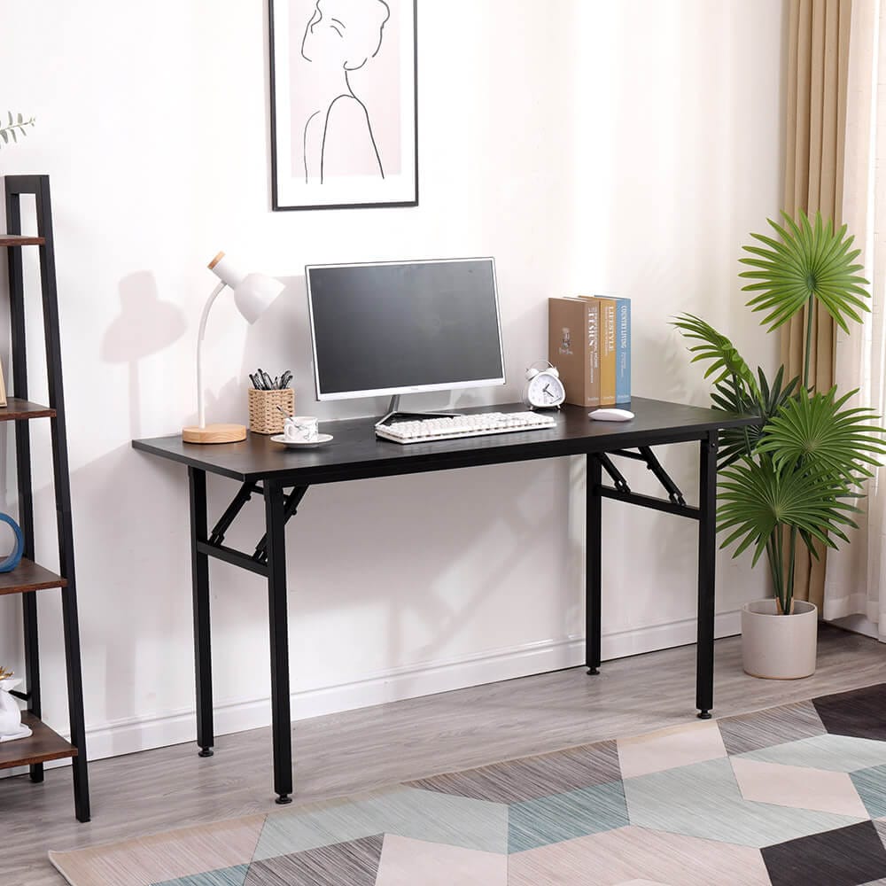 55" Foldable Desk, Black