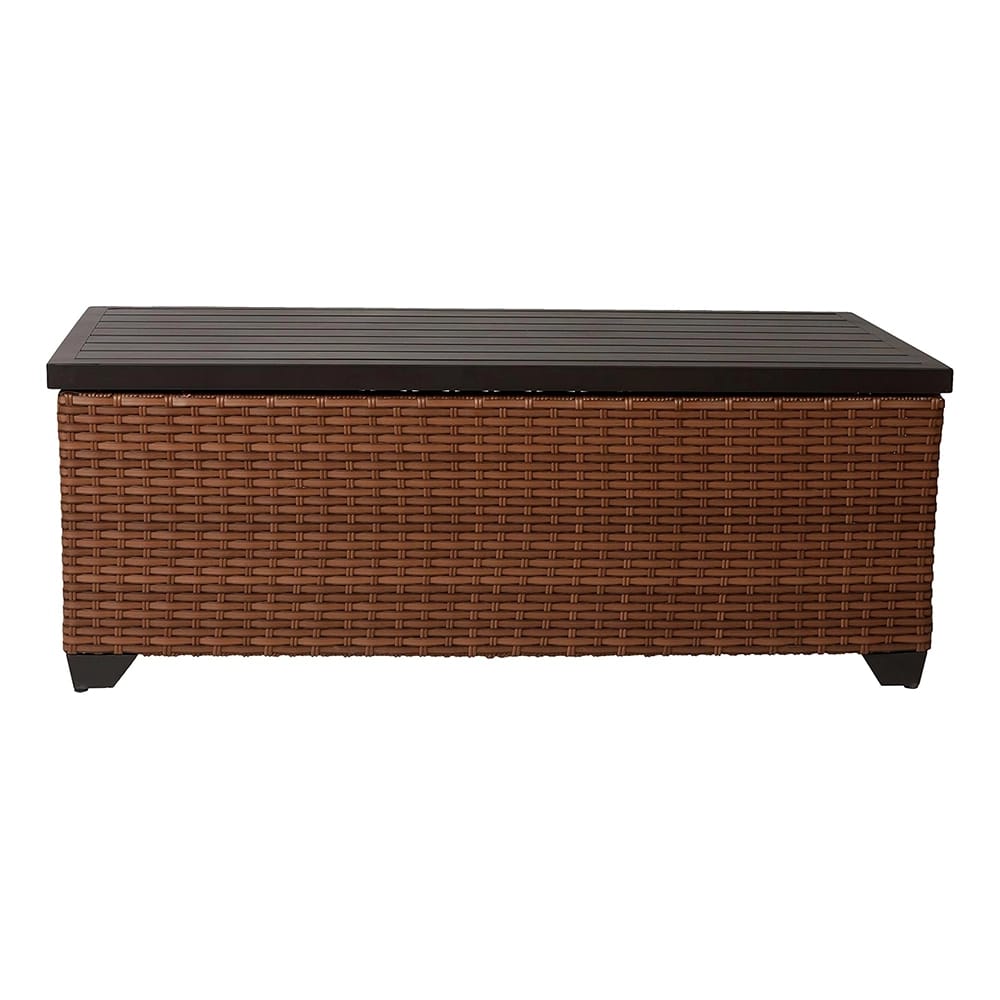 TK Classics Storage Coffee Table, Caramel