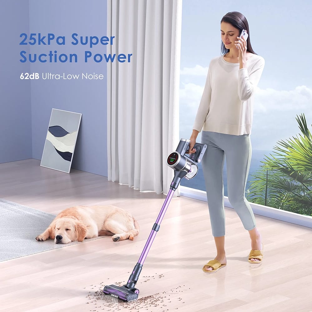 Lubluelu Cordless Vacuum Cleaner, Purple/Black