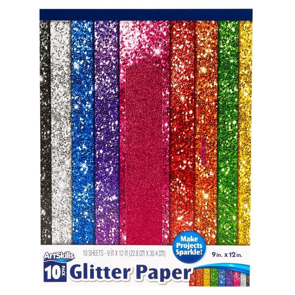 ArtSkills Glitter Paper, 10 Sheets