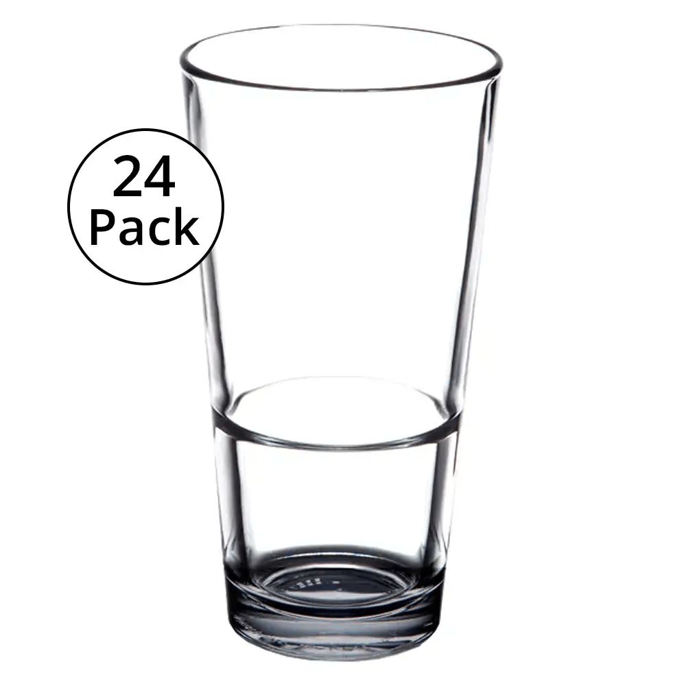 Libbey Rim Tempered Stackable Mixing Glasses 24 Pack 9589