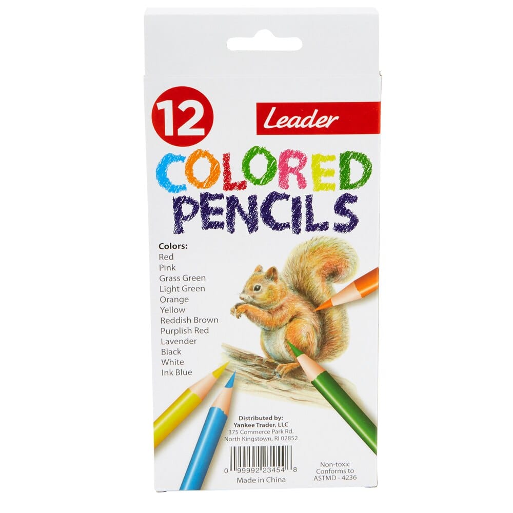 Leader Colored Pencils, 12 Piece