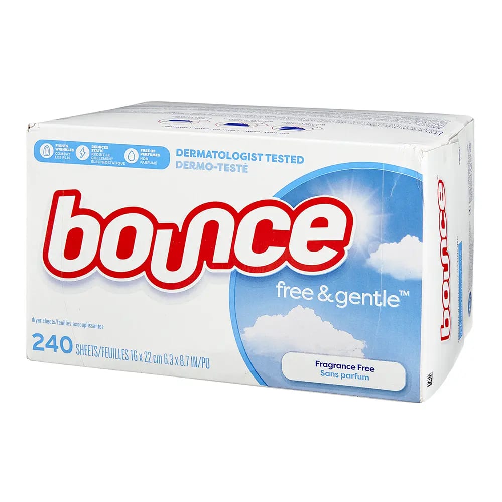 Bounce Free & Gentle Dryer Sheets, 240 Count