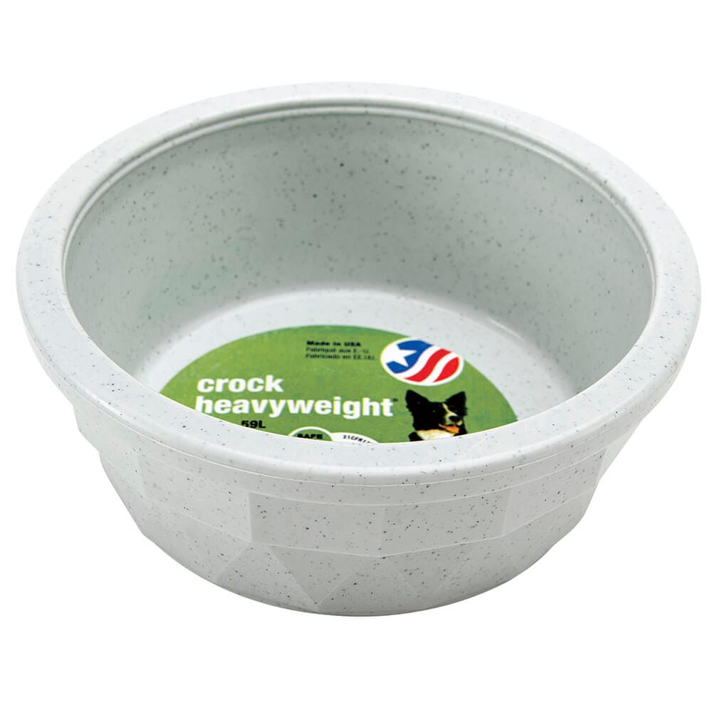 Crock Heavyweight Medium Pet Dish, 20 oz