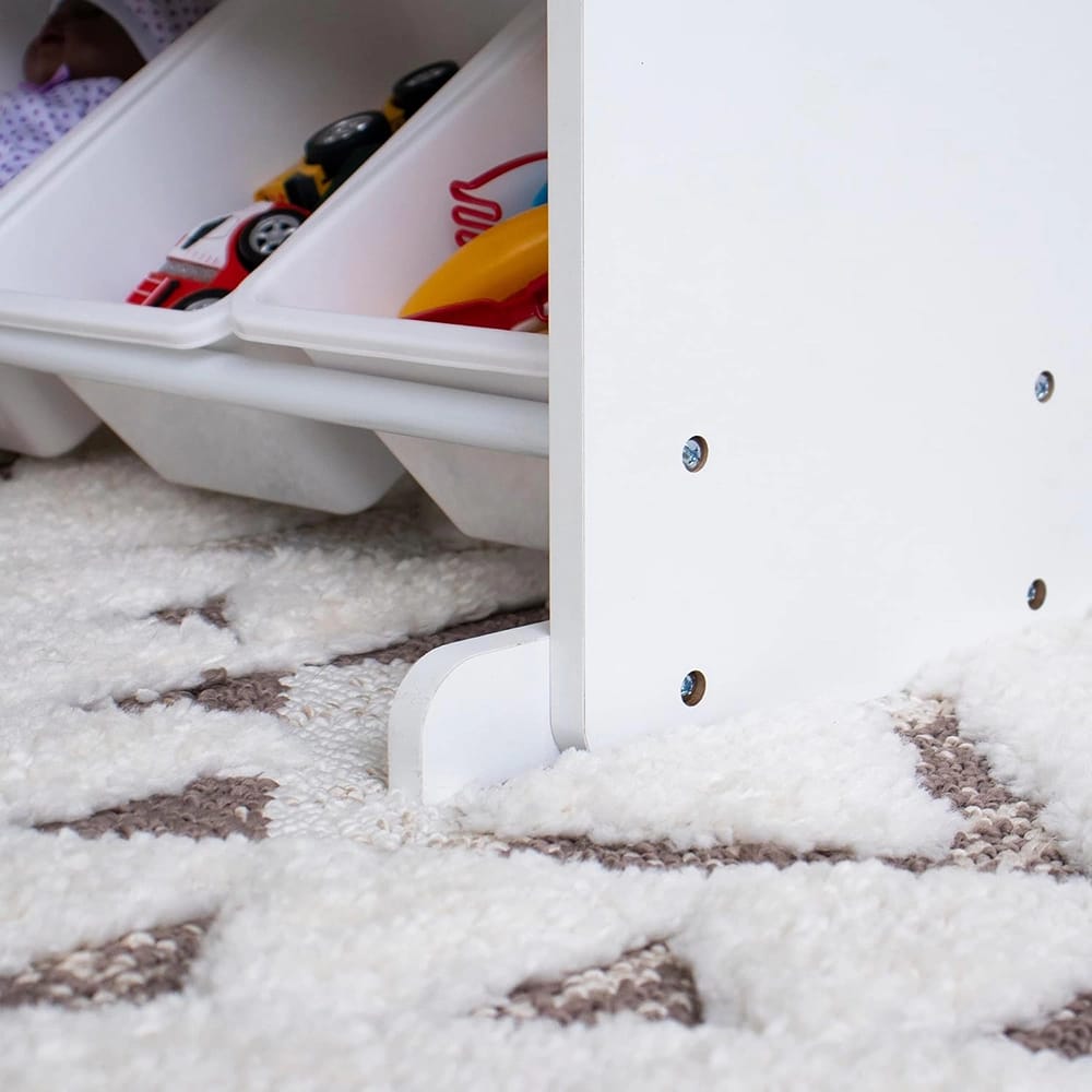 Humble Crew Mega Toy Organizer with 28 Storage Bins, White