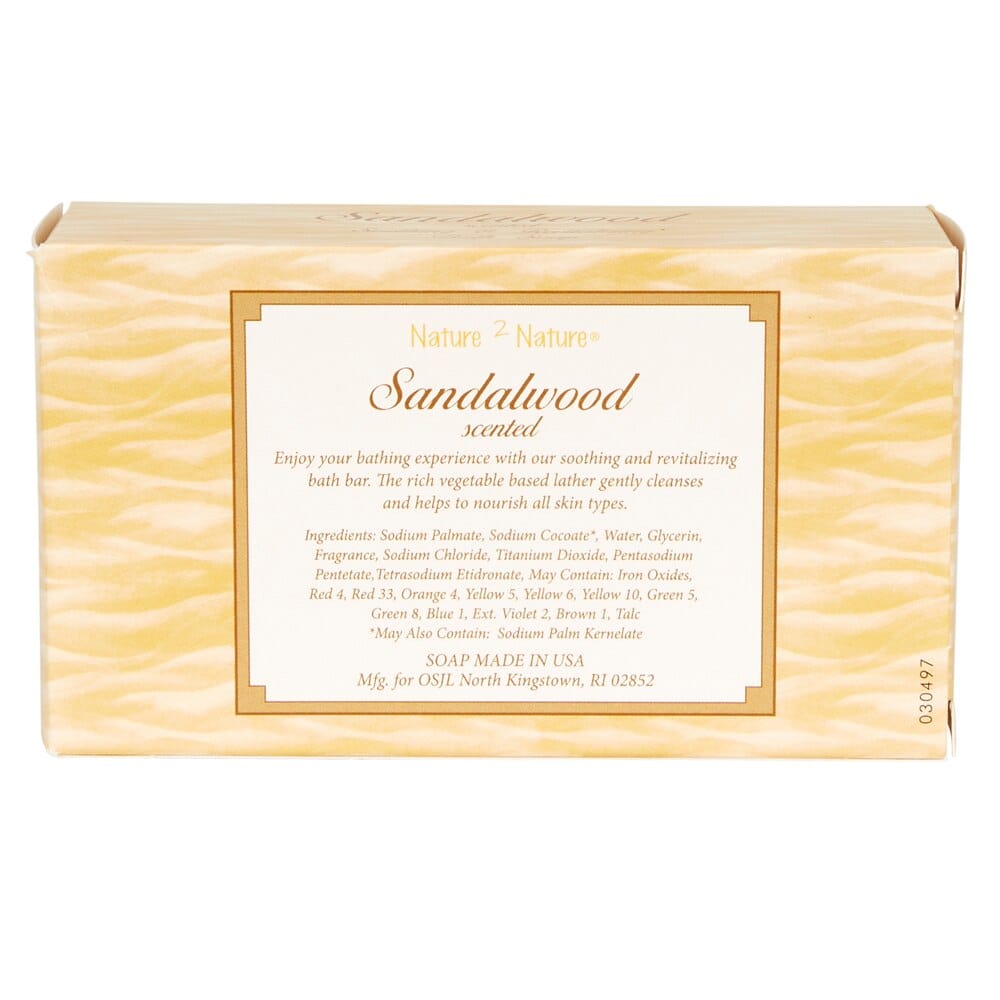 Nature 2 Nature Sandalwood Bath Soap, 5.5 oz