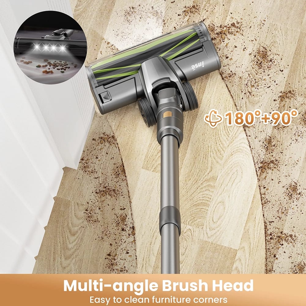 INSE Cordless Stick Vacuum, Blue