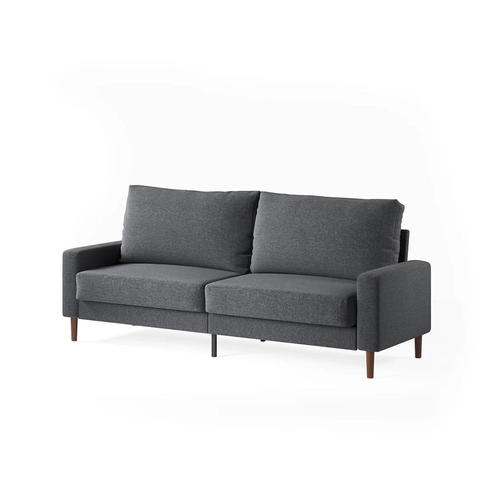 Zinus Colton Upholstered Loveseat, Dark Gray
