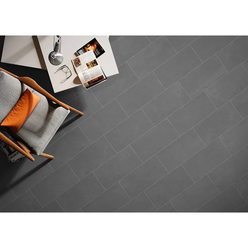 Avella 12" x 24" Dark Galaxy Porcelain Tile, Black, 15.5 sq. ft. ($4.52/sq. ft.)