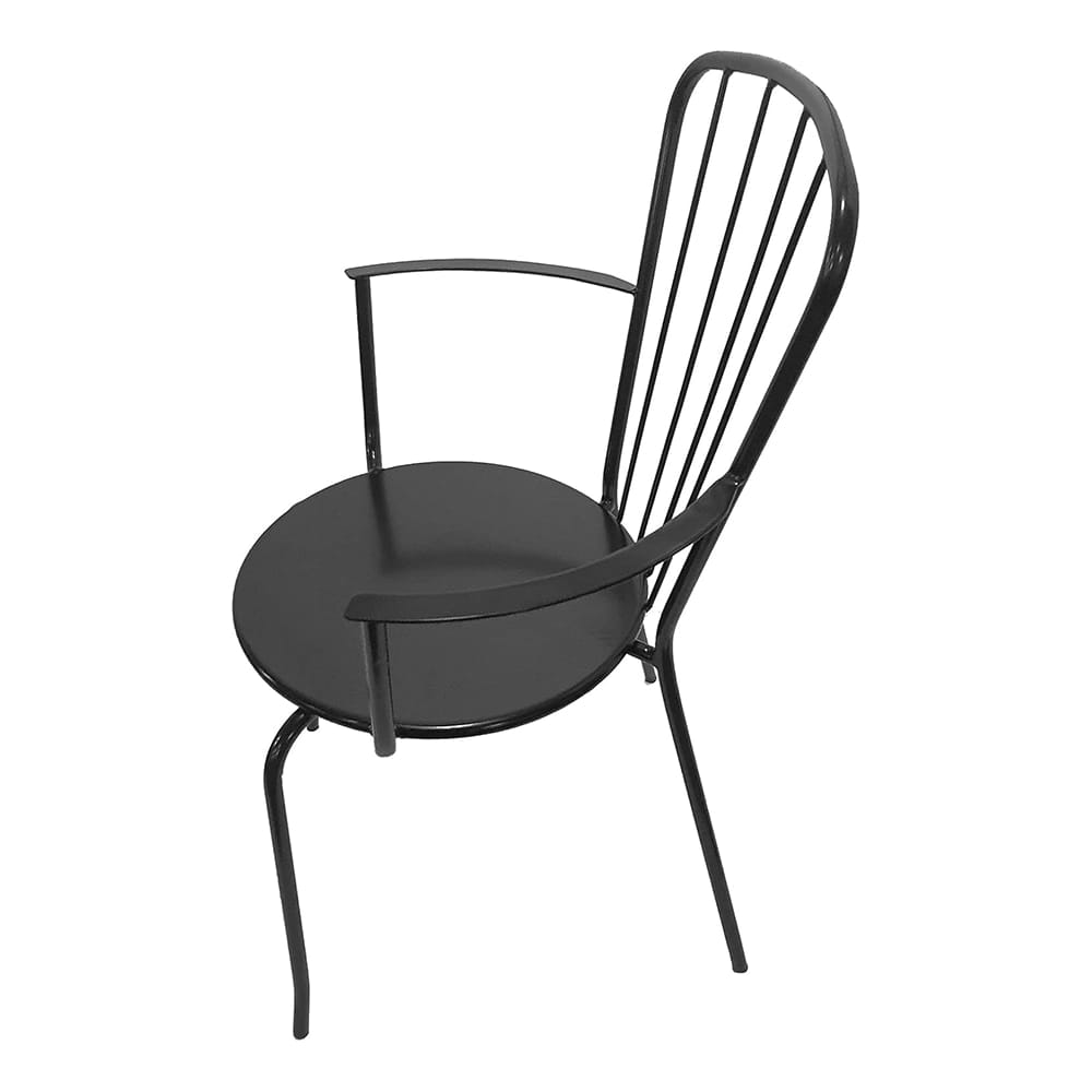 Outdoor Dining Chairs, Black, 2 Count