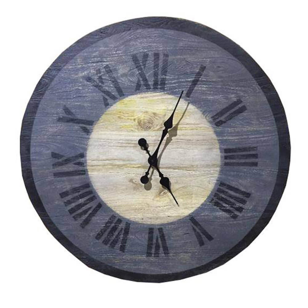 Jofran Furniture Wayland Jackson 30" Natural Wall Clock, Gray