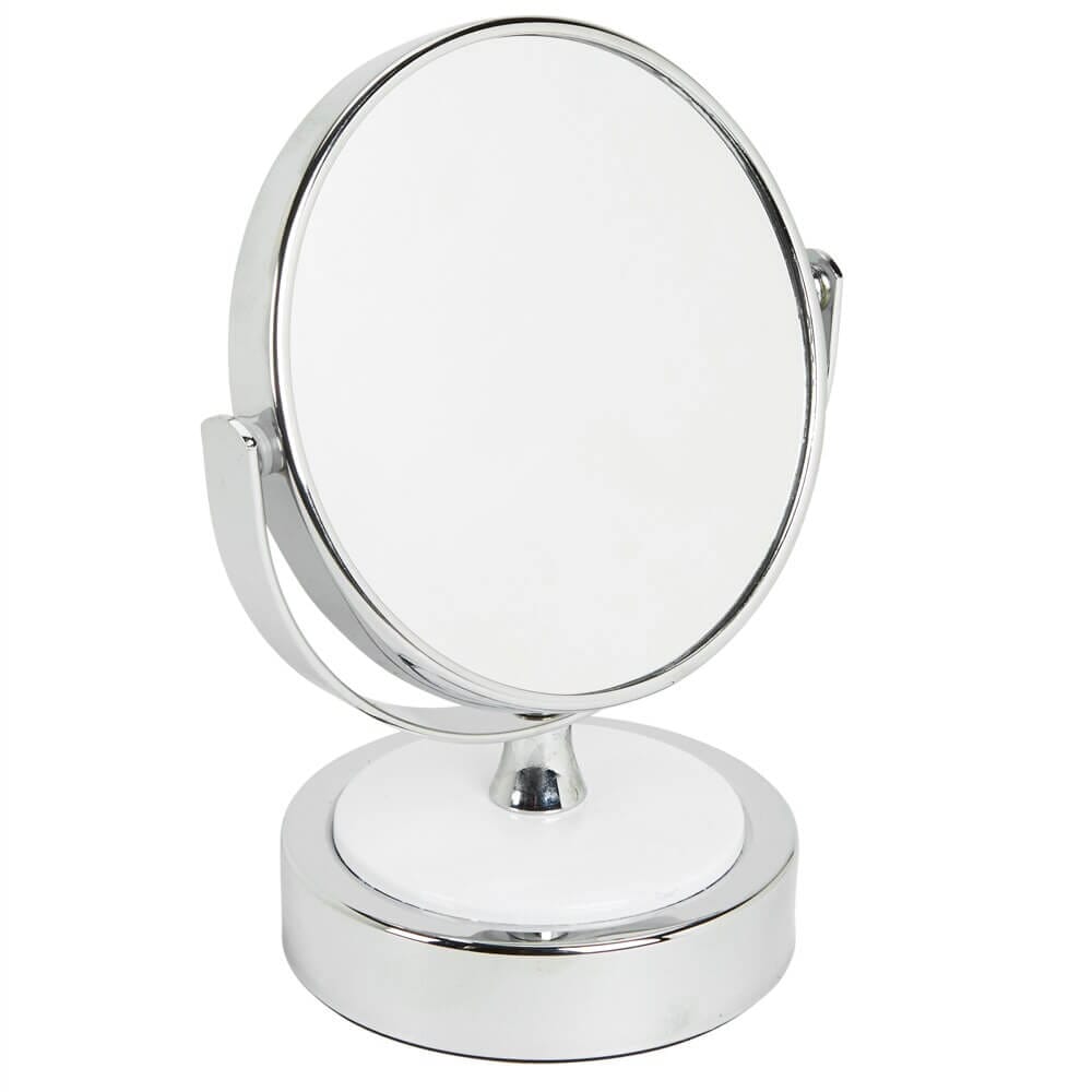 Double-Sided Tabletop Vanity Mirror, Chrome