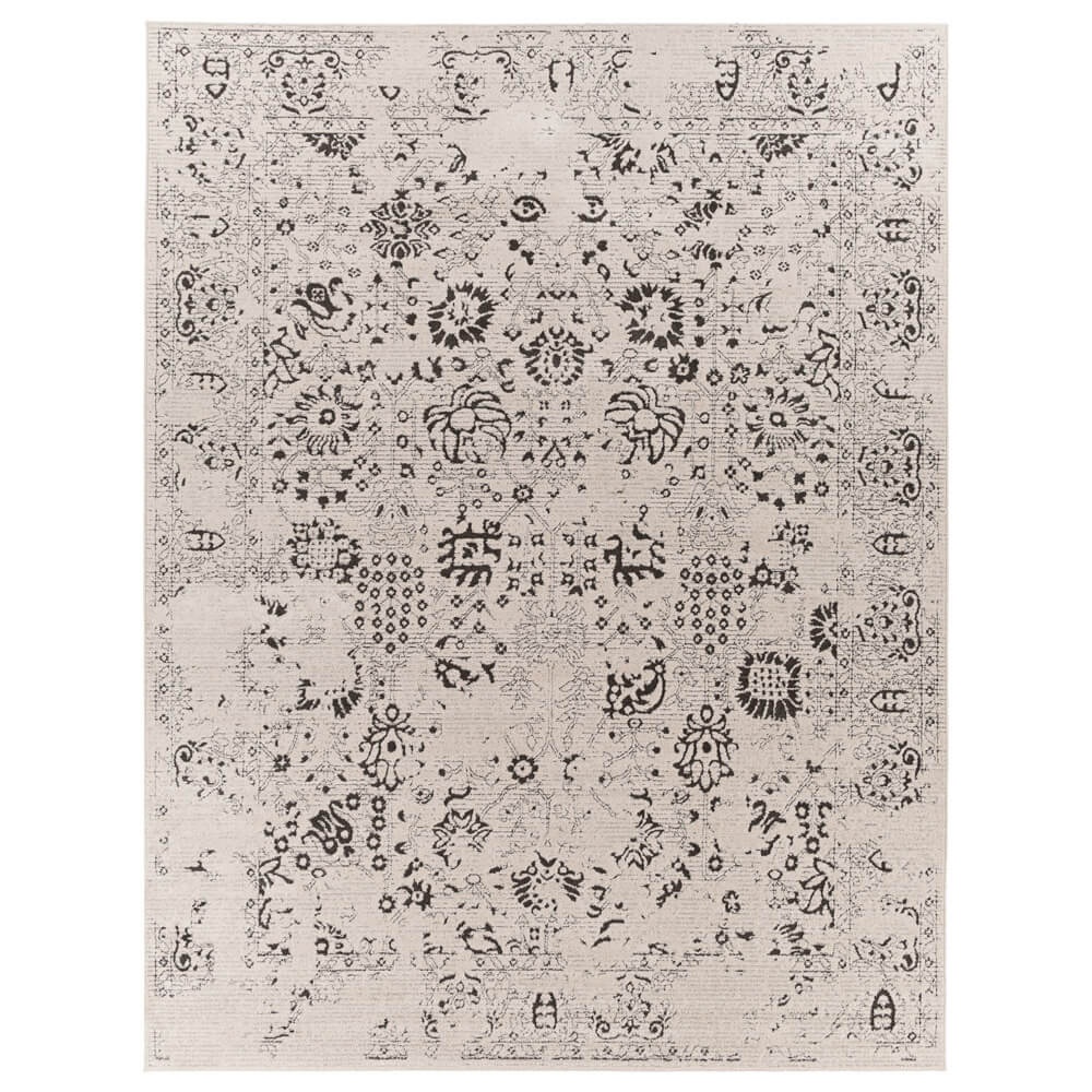 Surya Bahar 7'10" x 10'2" Area Rug, Ivory/Gray