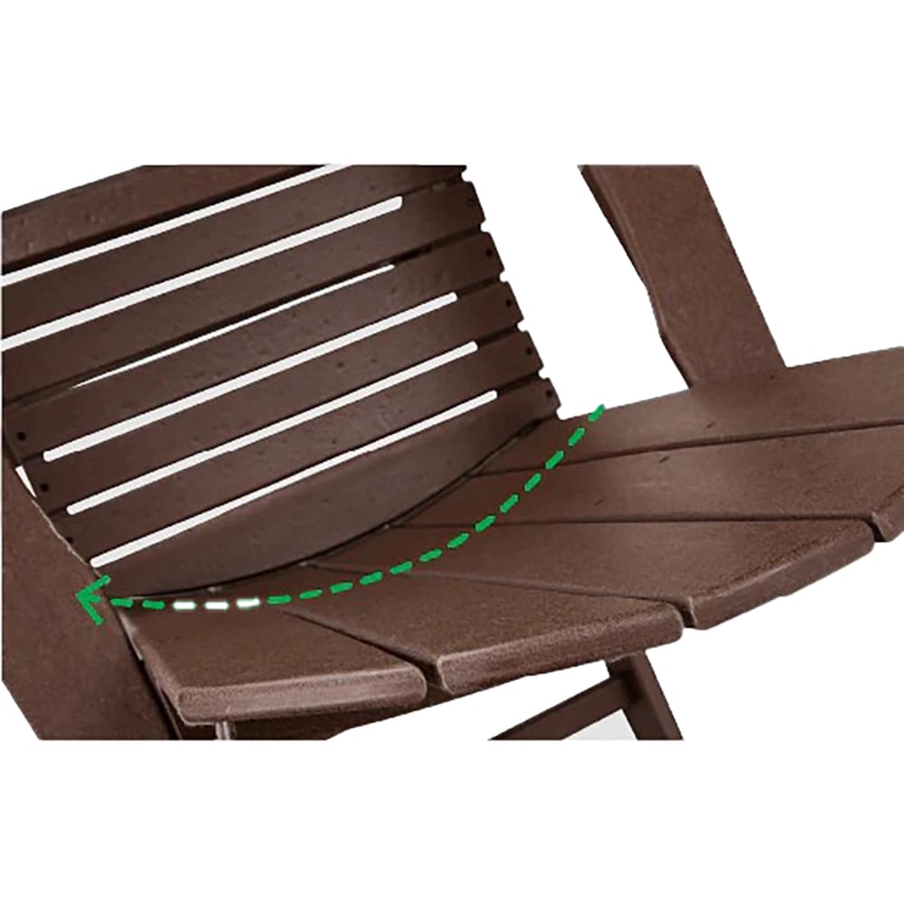 Durapatio Heavy Duty Adirondack Chair, White