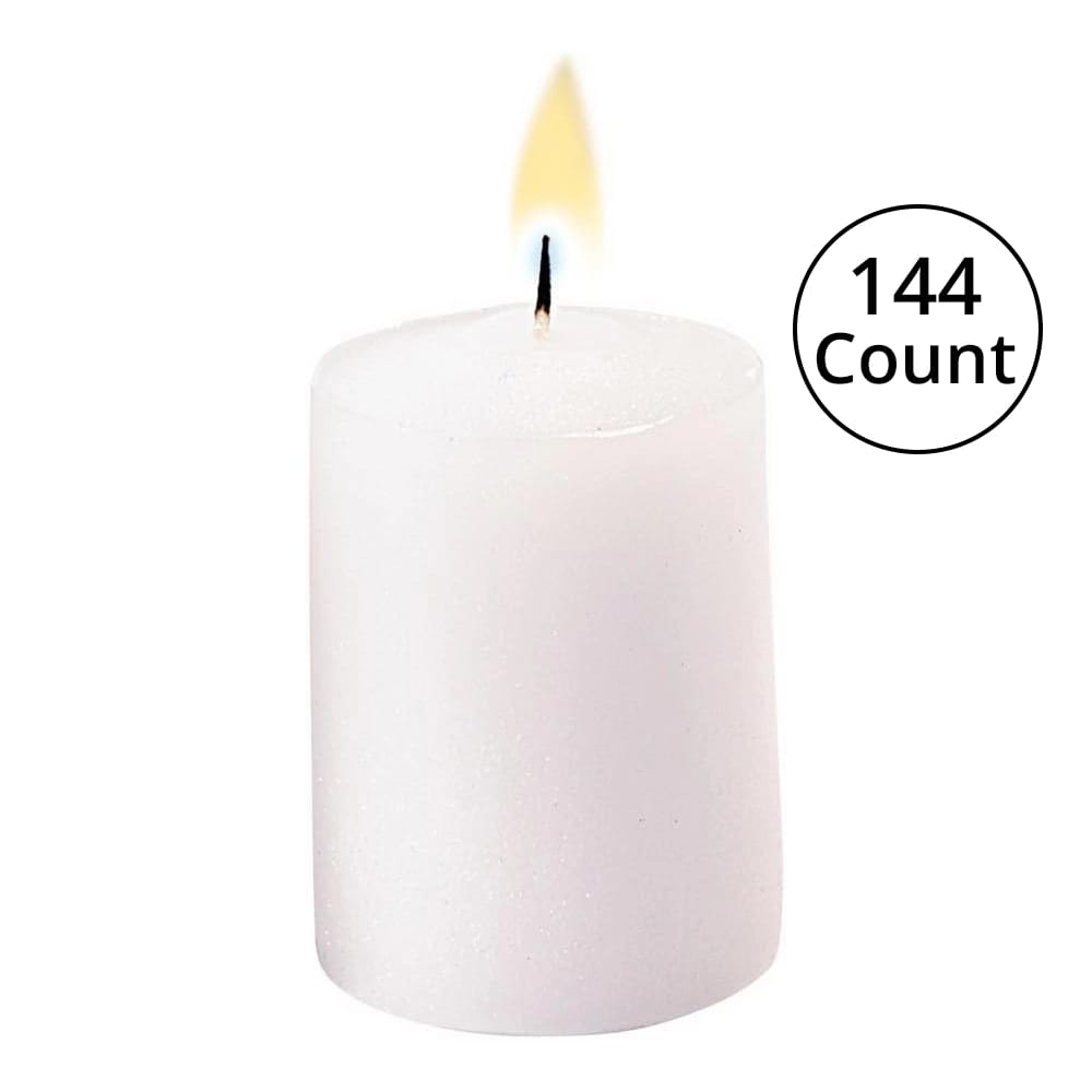 Sterno Votive 15 Hour Candle, Creme,144 Count