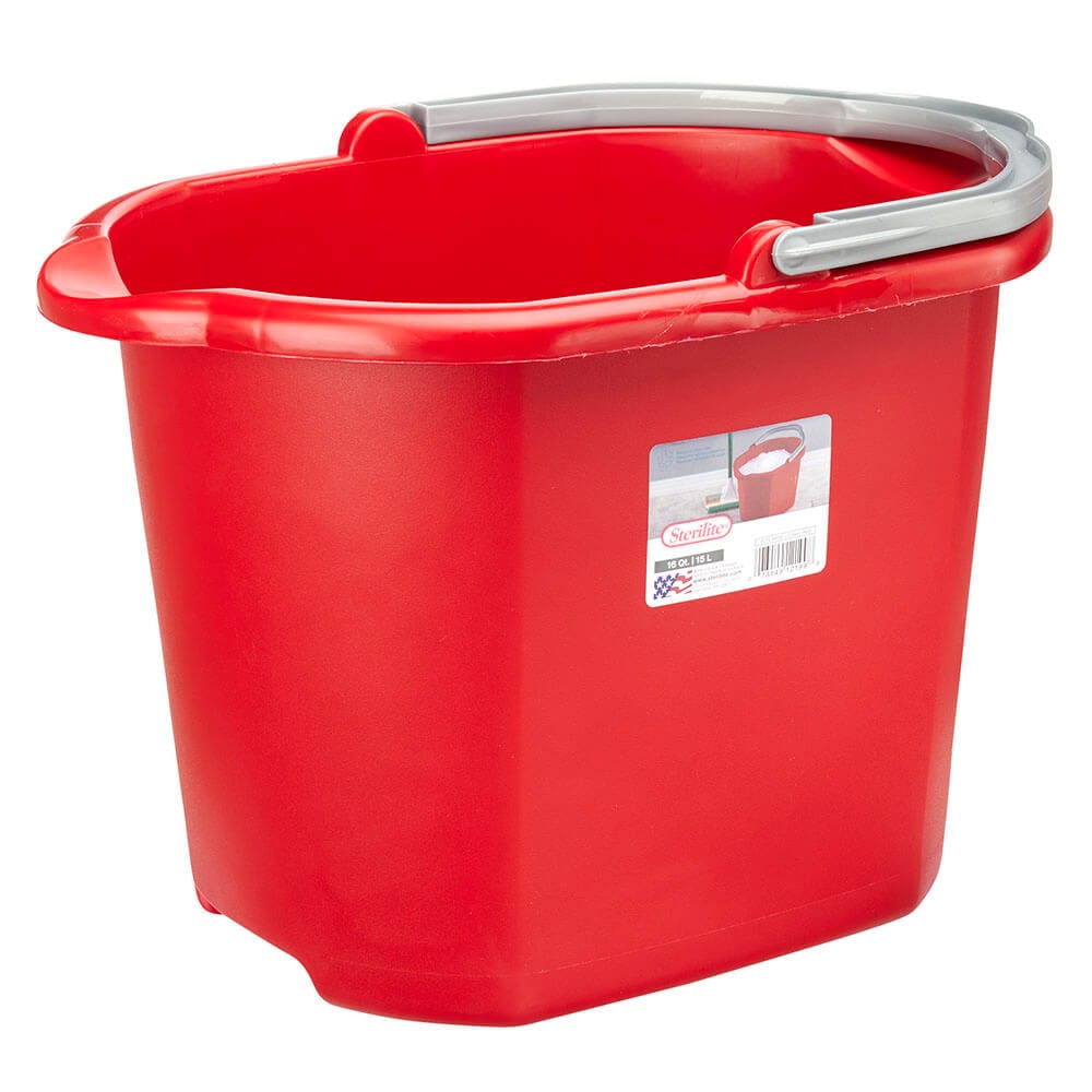 Sterilite Dual Spout Pail, 16 Qt