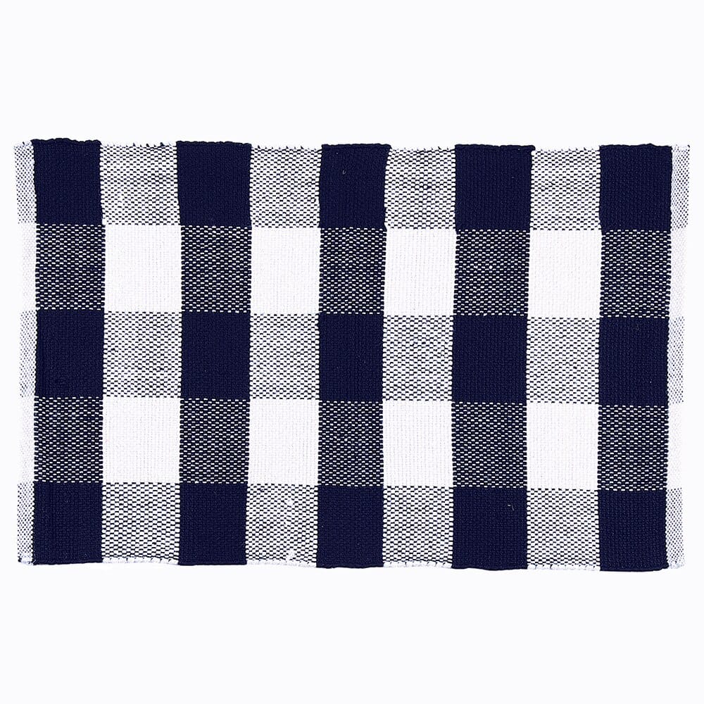 21"x34" Indoor and Outdoor Buffalo Check Rug