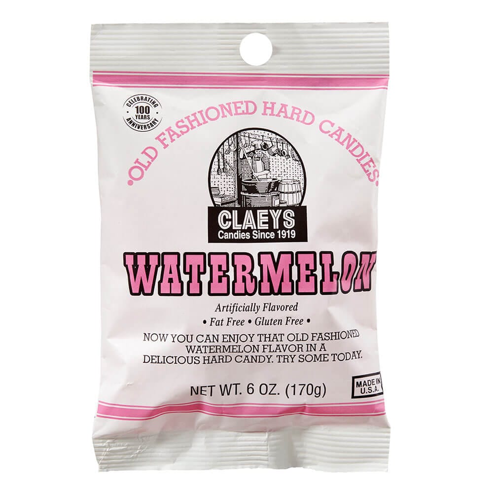 Claeys Watermelon Old Fashioned Hard Candy, 6 oz