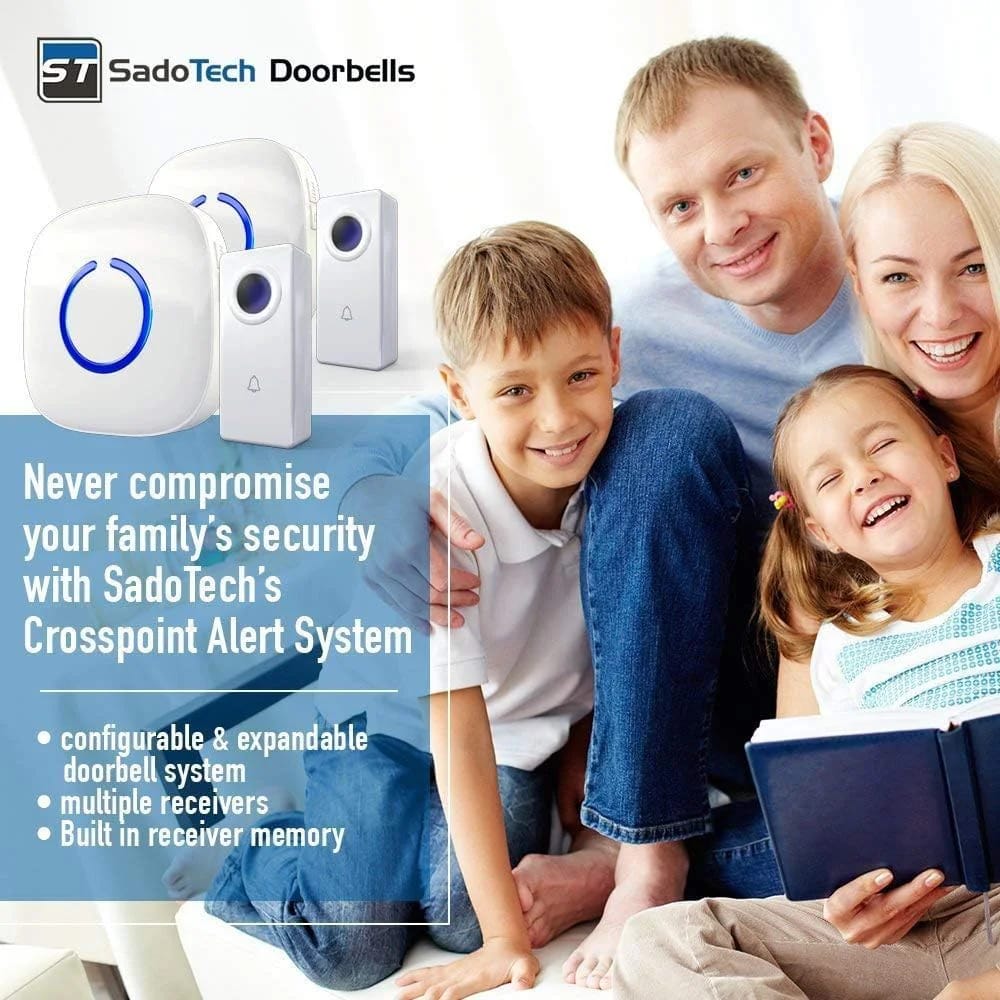 SadoTech Wireless Doorbell, White