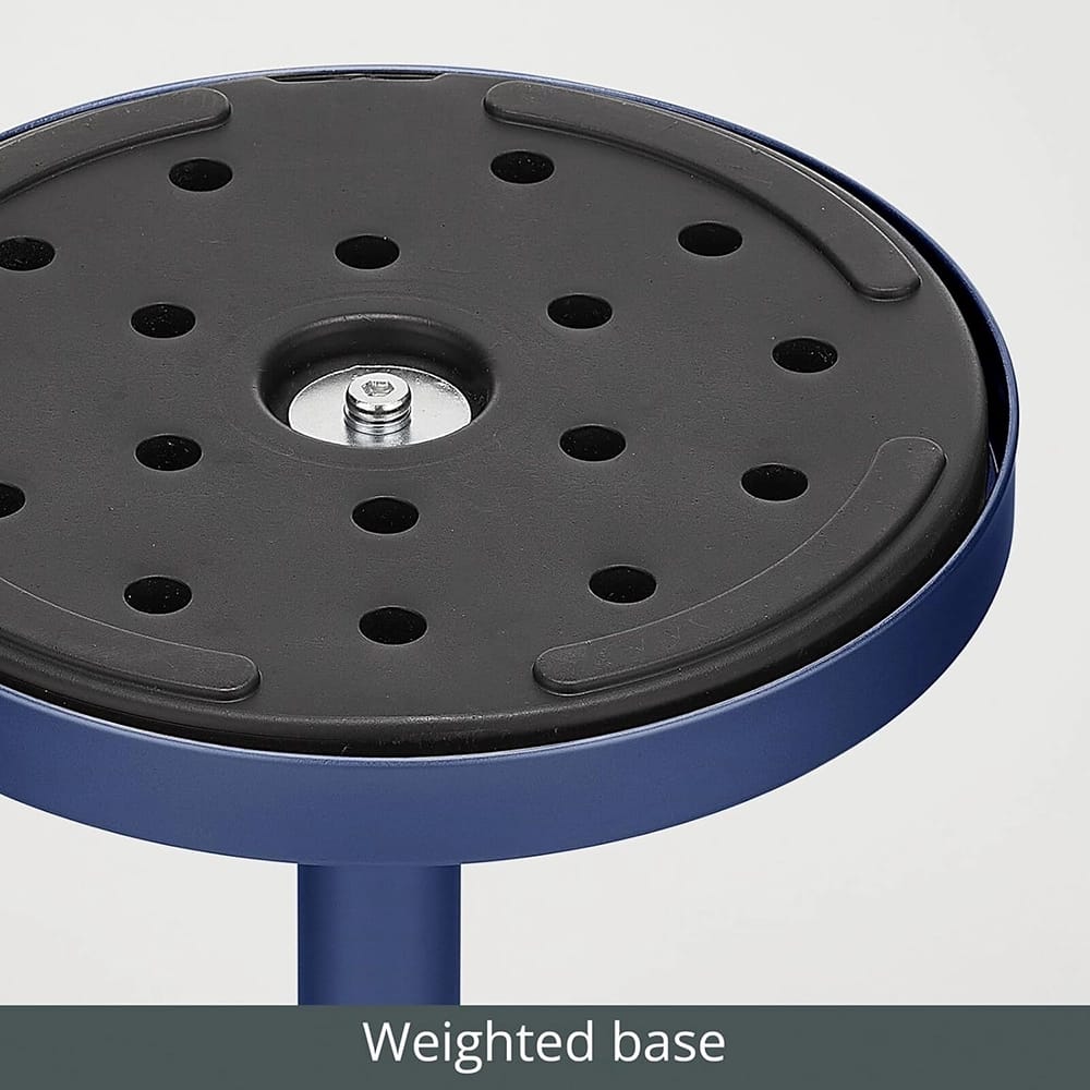 mDesign Round Accent Drink Table, Cobalt