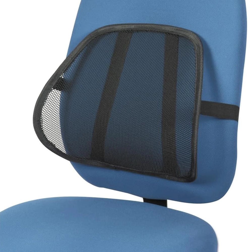 Alera Adjustable Easy Install Mesh Backrest, Black