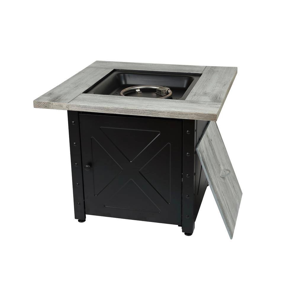 Endless Summer 30" Outdoor Gas Fire Pit, 50,000 BTU, Black Fireglass