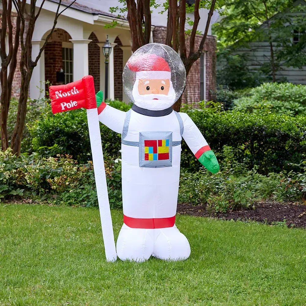 6' Spaceman Santa Inflatable