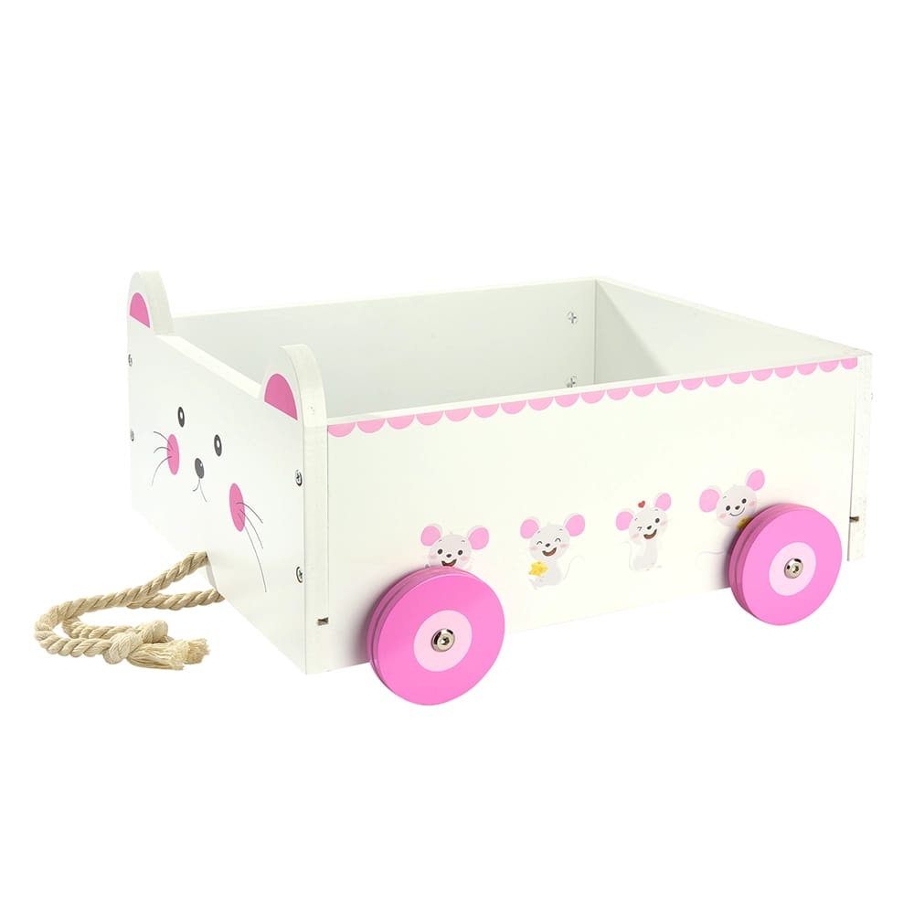 Miss Kitty Storage Cart, Pink/White