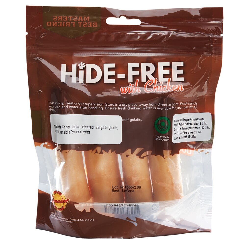 Hide Free with Chicken Dog Chews, 4-count