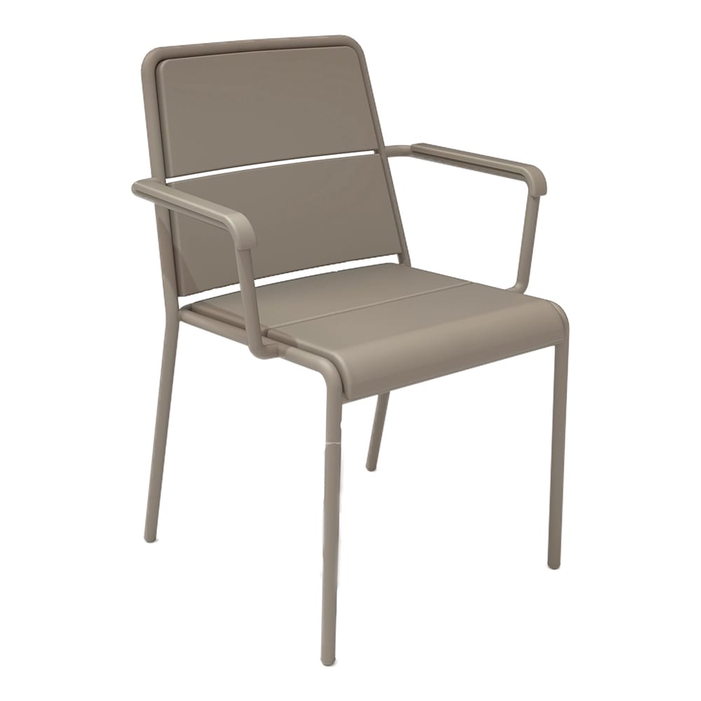 Maiori Patio Arm Chair, Light Taupe