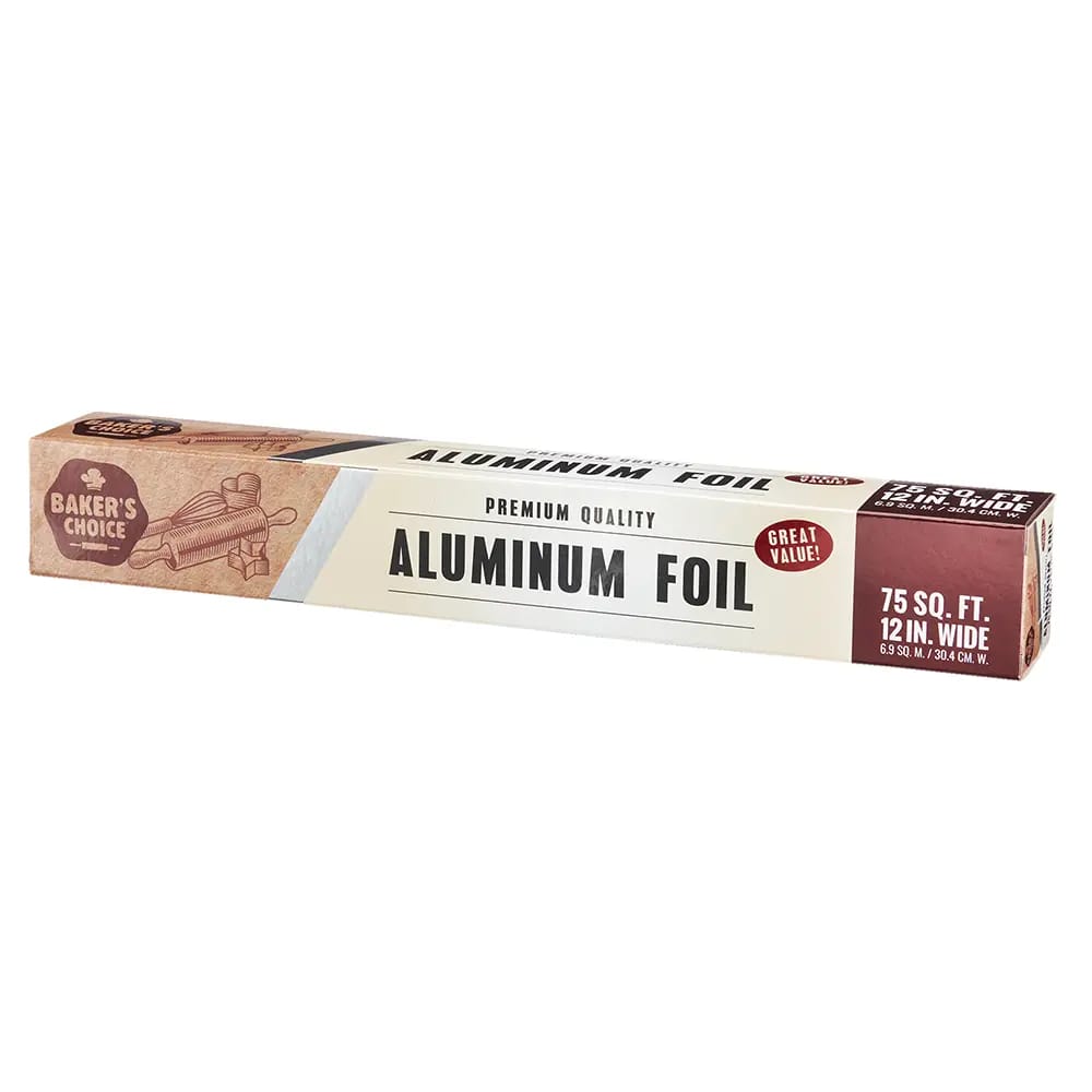 Baker' Choice Premium Quality Aluminum Foil, 75 sq ft