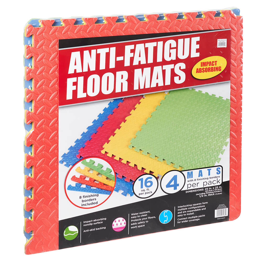 Anti-Fatigue Floor Mats, 4 Count