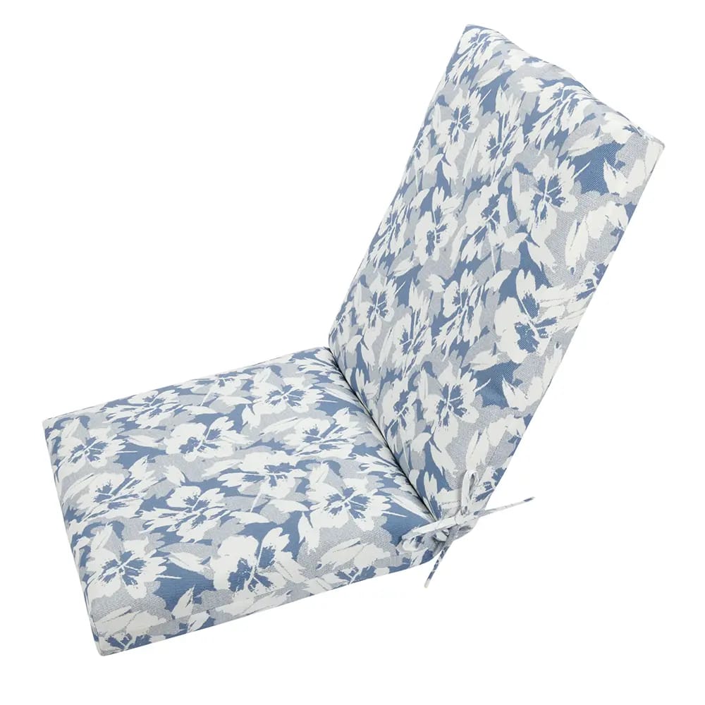 Cushion Chair, Blue Floral