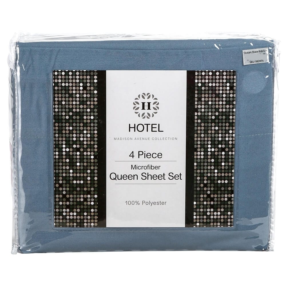 Microfiber Queen Sheet Set, 4-Piece