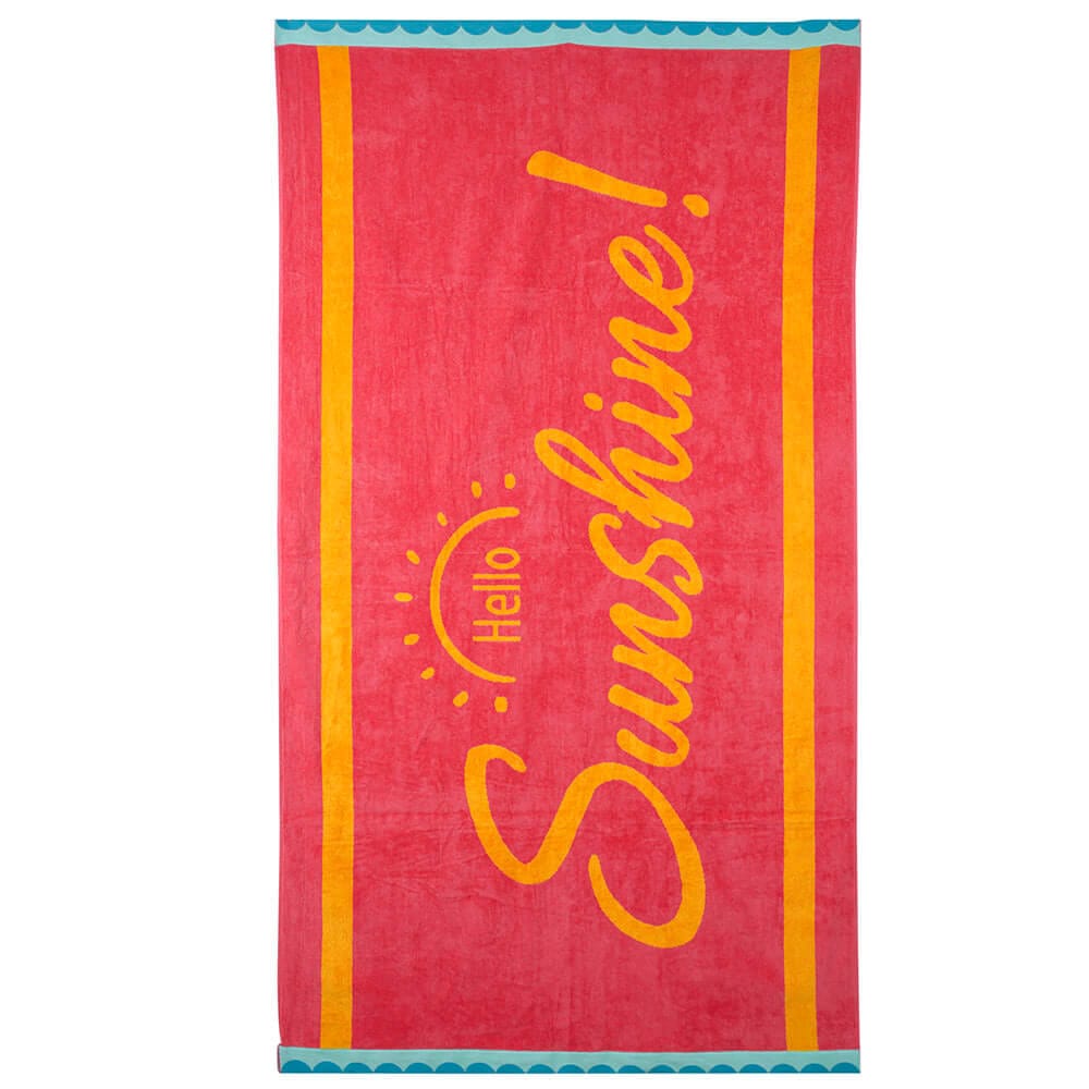 Premium Velour Cotton Beach Towel, 40" x 72"