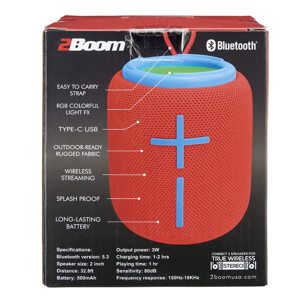 2Boom Mini Pop Ring Light Wireless Speaker