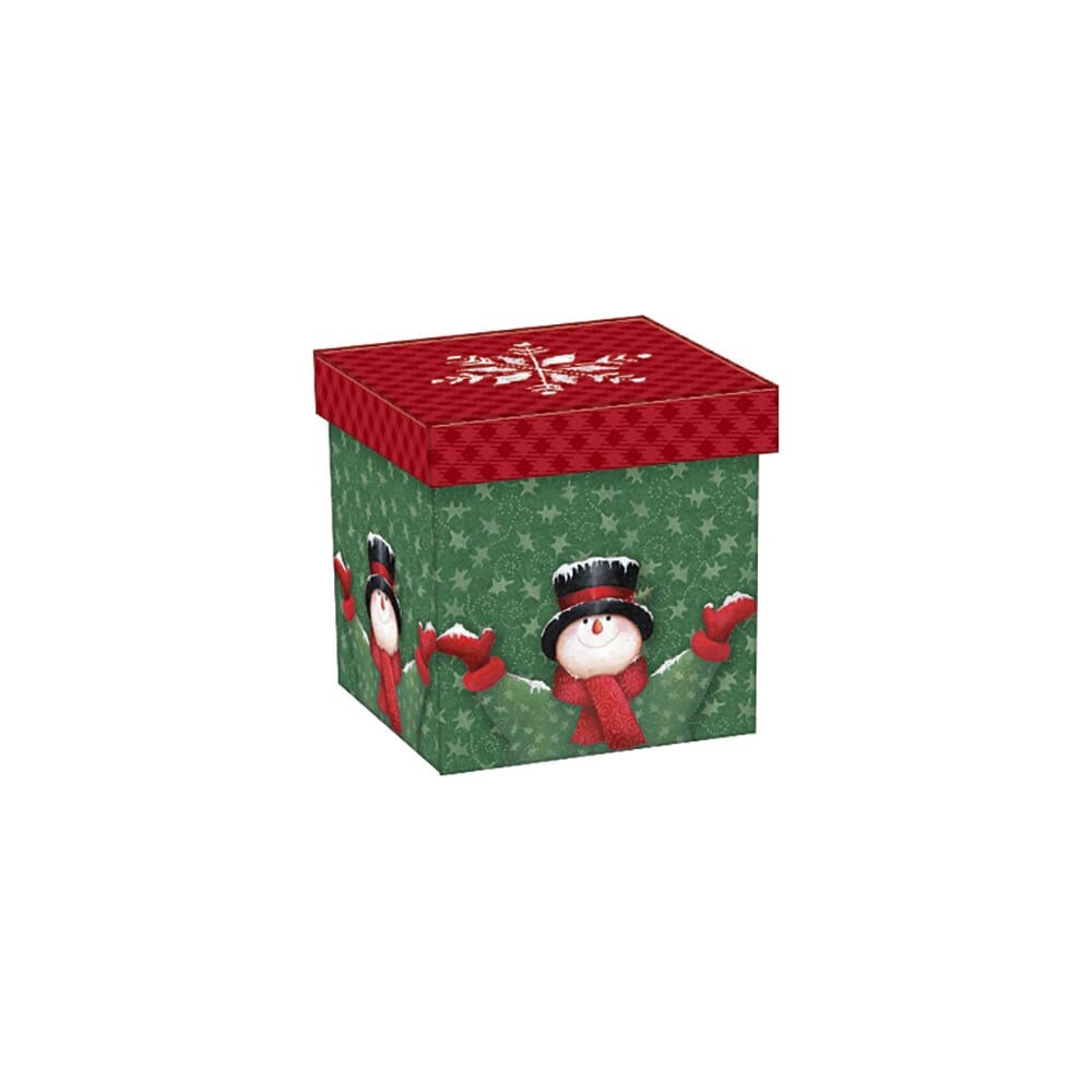 Mini Decorative Square Christmas Gift Box, 3" x 3"