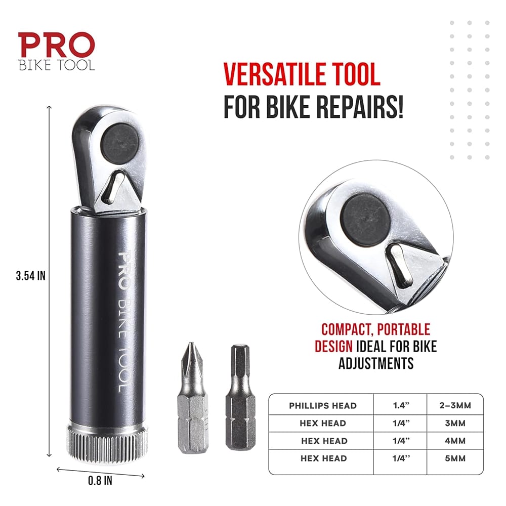 PRO BIKE TOOL Air Ratchet Wrench, Gray