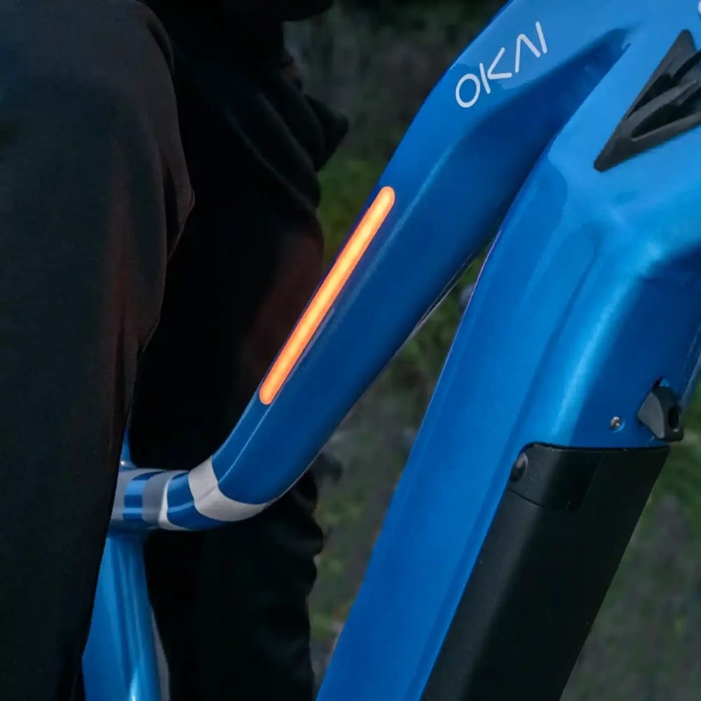 Okai Ranger Electric Fat Tires Mountain Bike, Blue