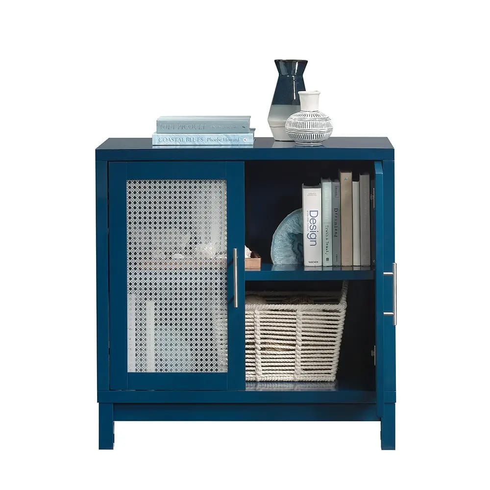 Sauder Vista Key Accent Storage Cabinet, Navy Blue