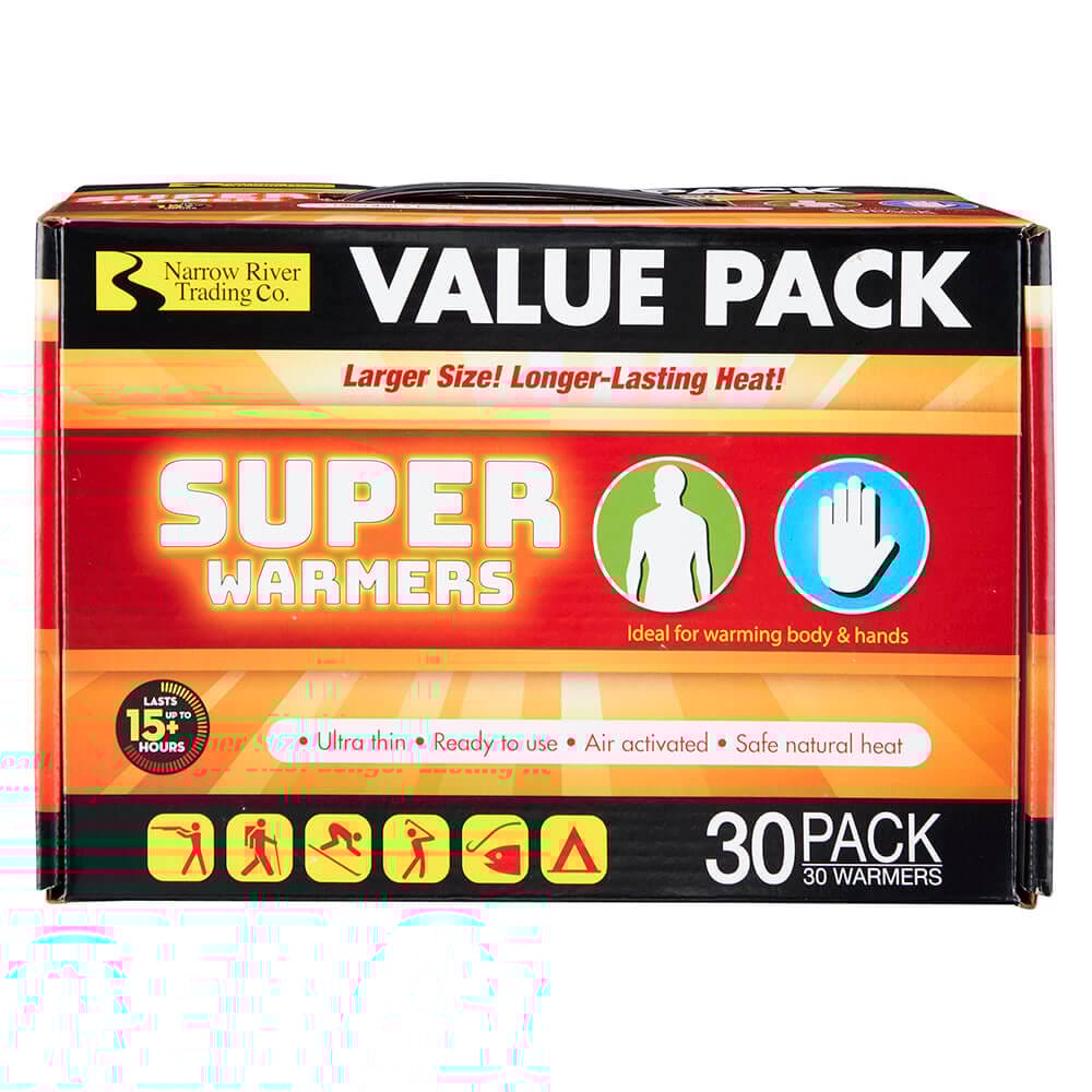 Narrow River Trading Co. Super Warmers Value Pack, 30 Piece