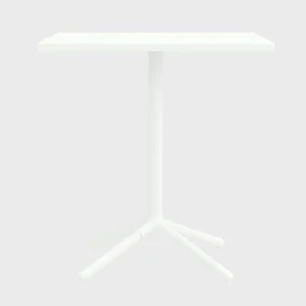 Maiori Aluminum Bistro Table, Blanc