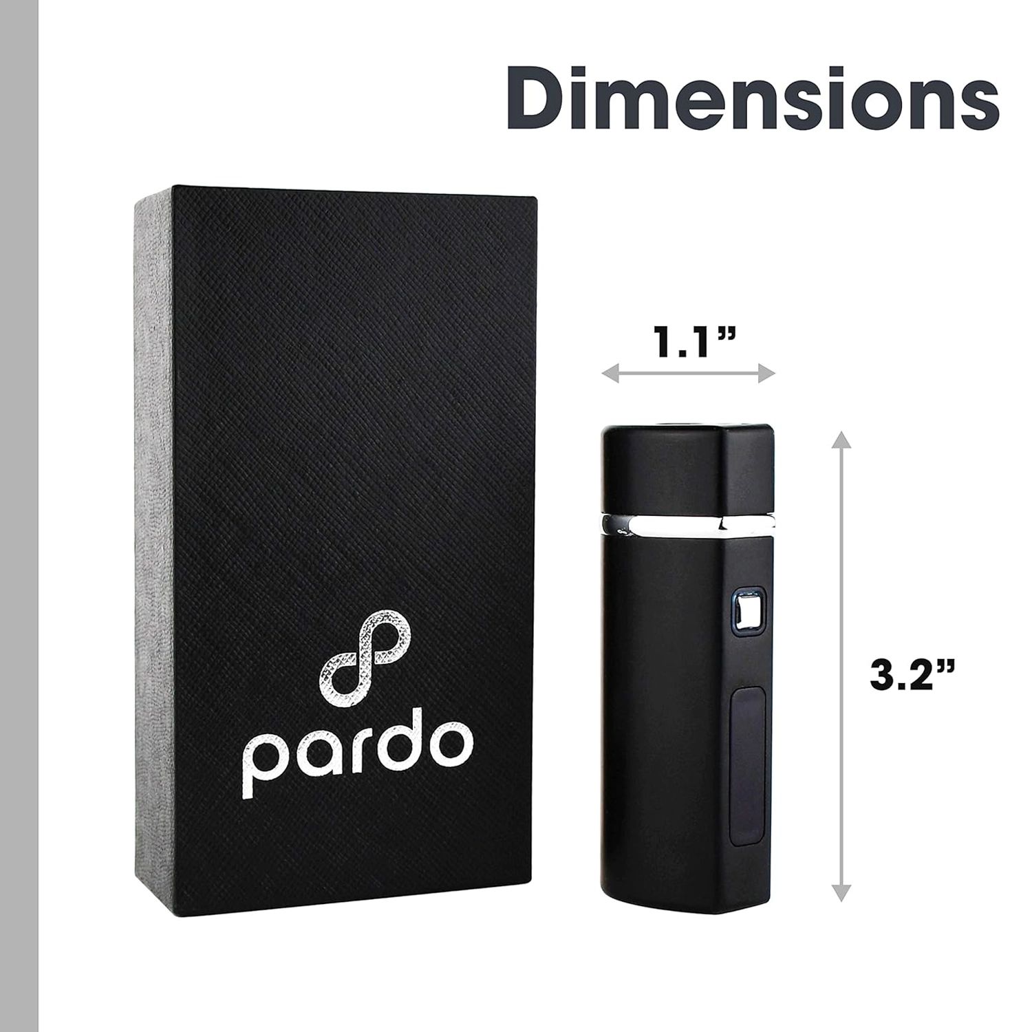 Pardo Electric Torch Lighter, Black