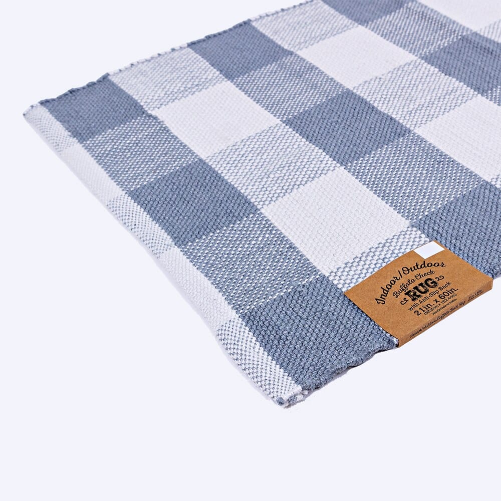 21"x60" Indoor and Outdoor Buffalo Check Rug