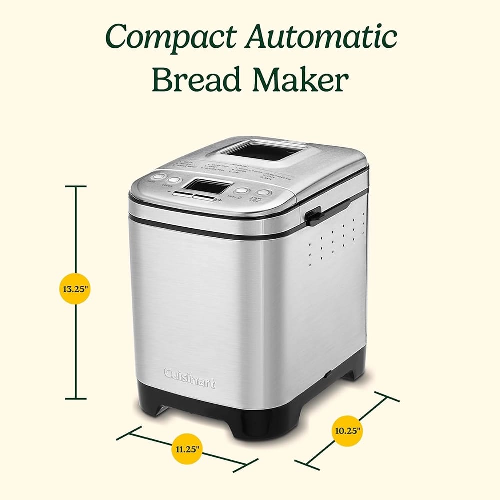 Cuisinart Compact Automatic Bread Maker, Silver/Black