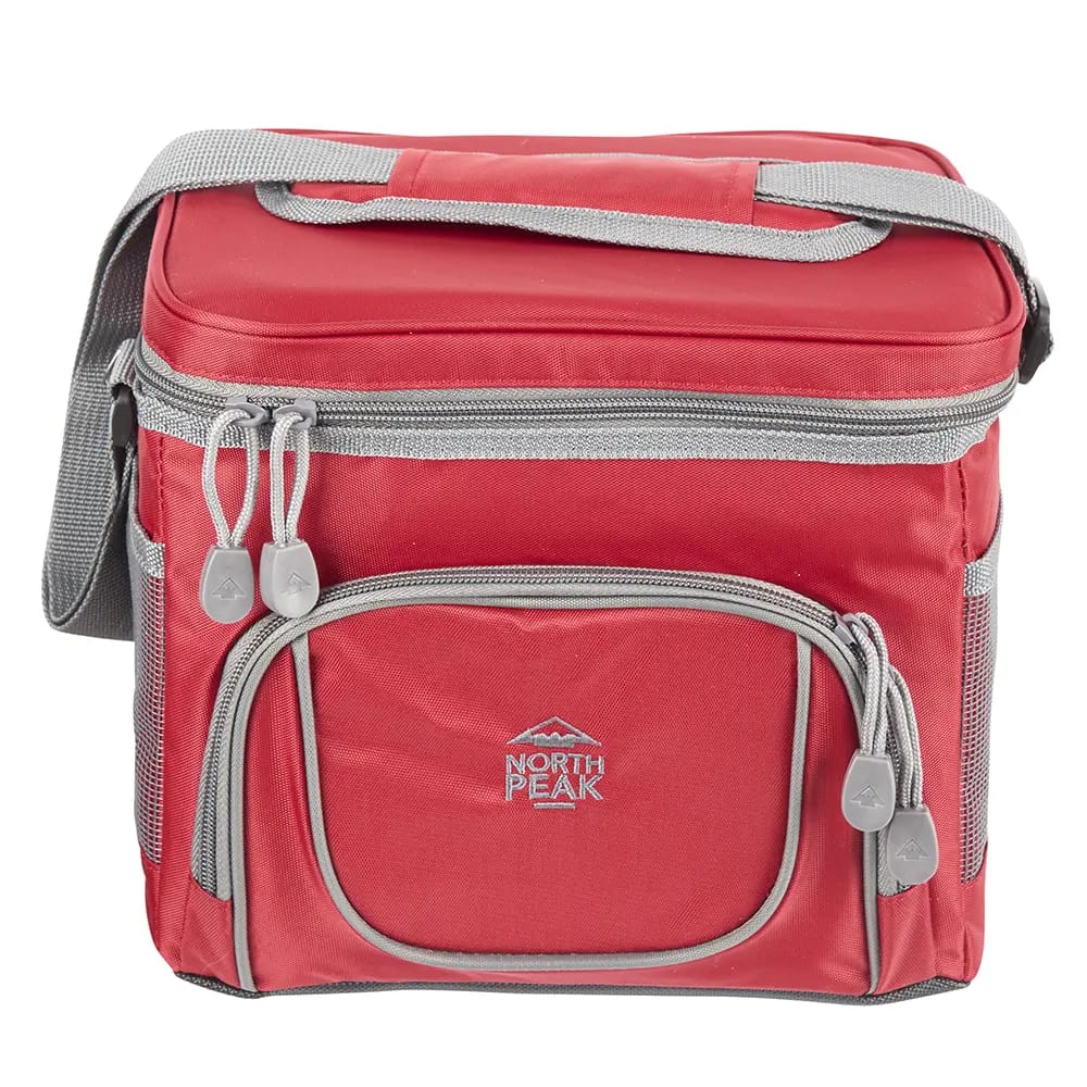 North Peak 9-Can Hardliner Cooler, Red