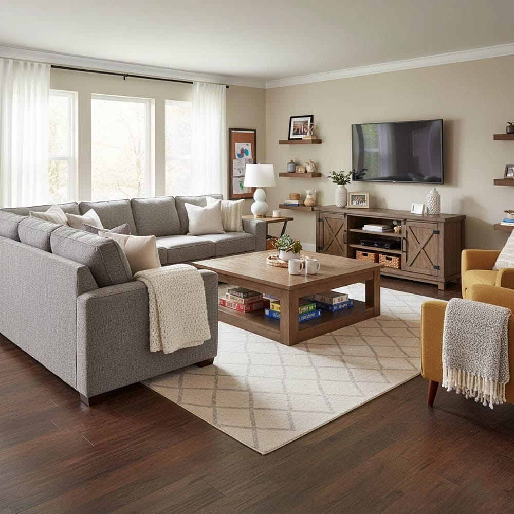 Duravana 7mm Tacoma Oak Hybrid Resilient Flooring, Brown, 23.9 sq. ft. ($3.97/sq. ft.)