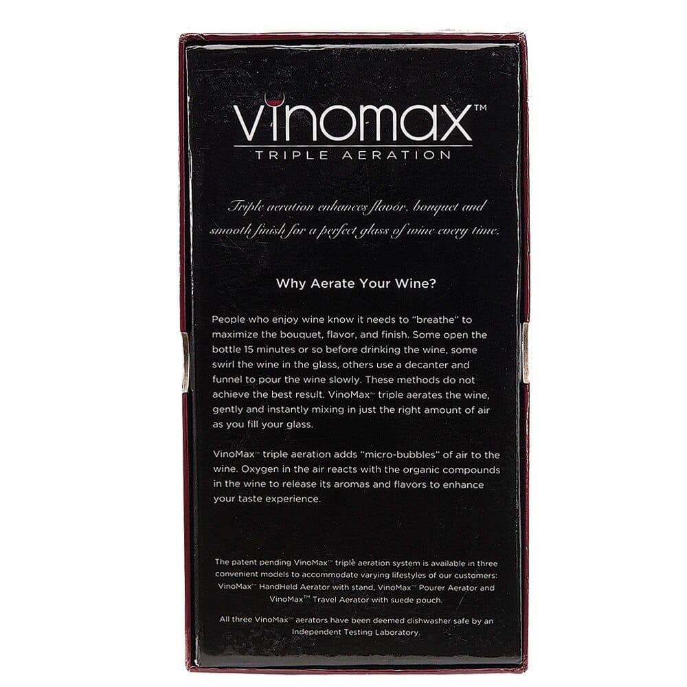 Vinomax Triple Aeration Handheld Wine Aerator