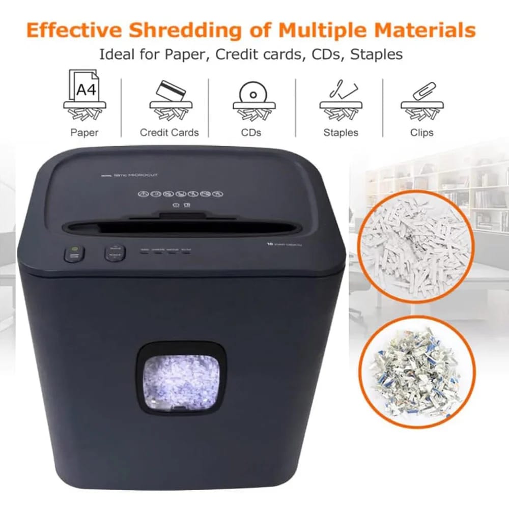 Royal Micro-Cut 18 Sheet Paper Shredder, Gray (Factory Refurbished)